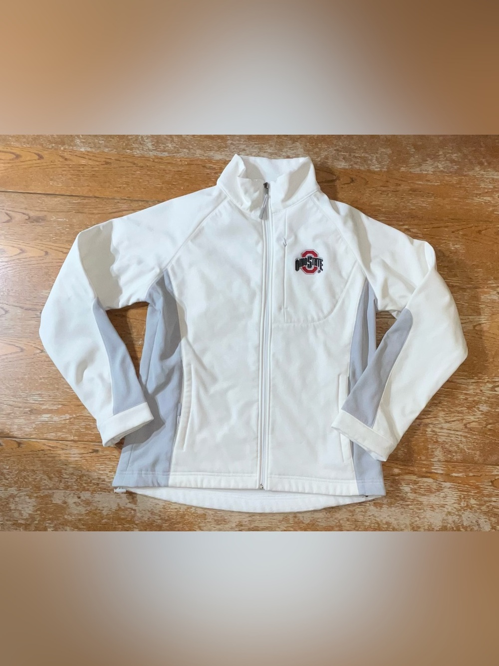Colosseum Ohio State Buckeyes Full Zip Jacket Size Large Ladies
